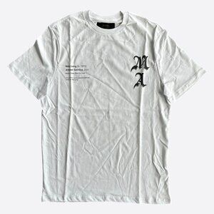Amiri Wes Lang White & Black Checkered Skull T-Shirt